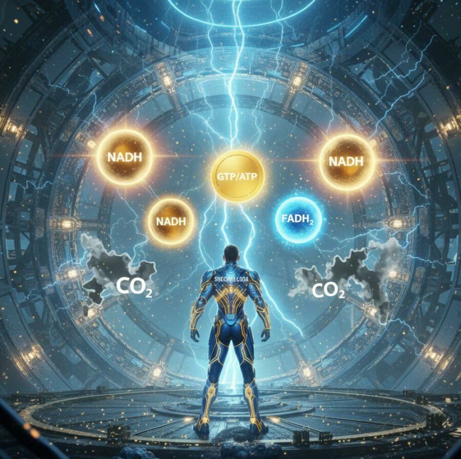 Imagem Recompensa-da-rodada-NADH-FADH₂-GTP-e-CO₂-coletados-com-sucesso